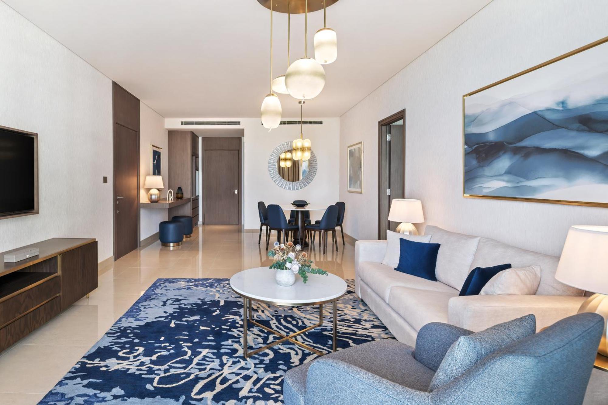 Address Beach Resort Bahrain Manama Exterior photo A living room at the Ritz-Carlton, DIFC